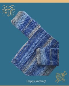 Sideways knitted baby jersey